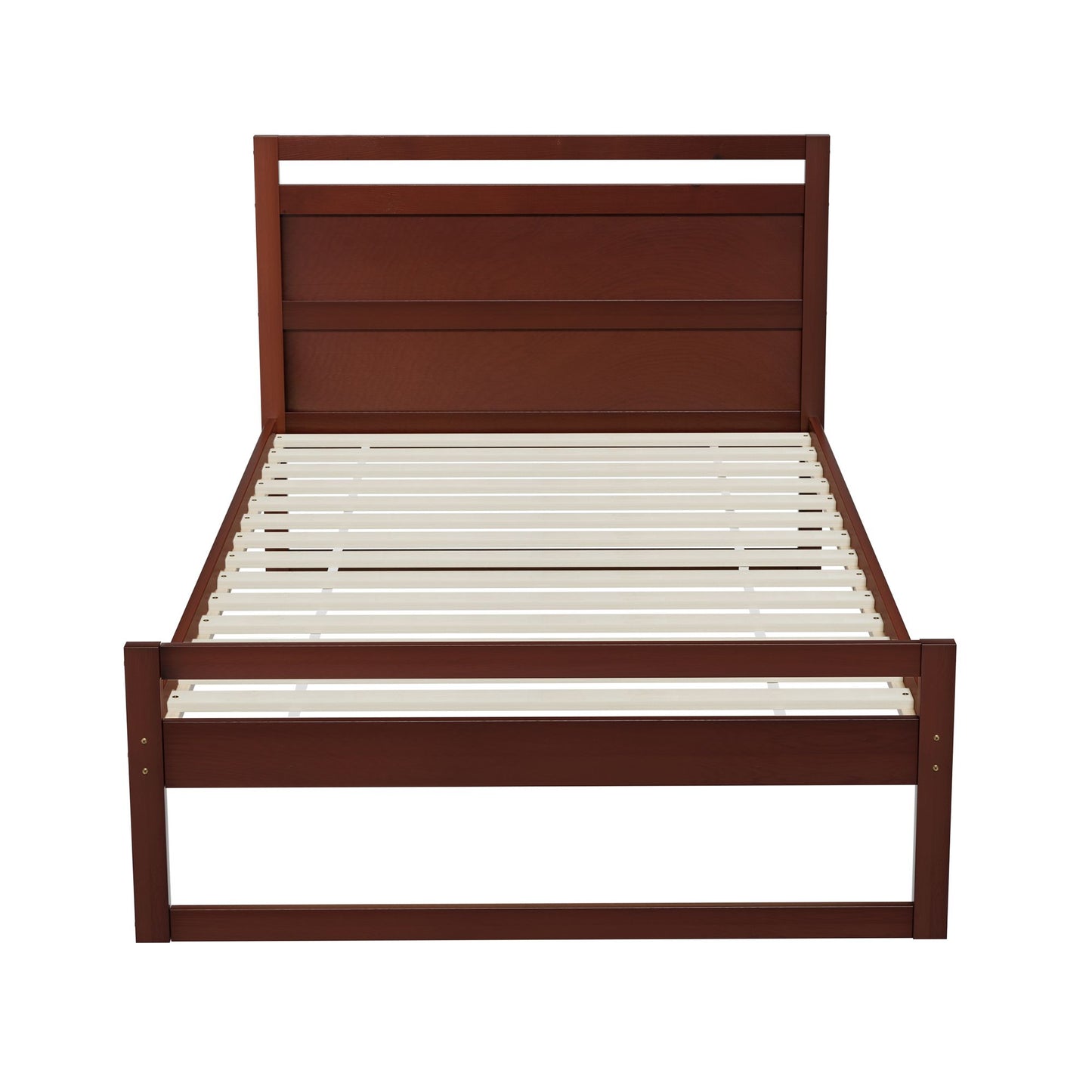 Bed Frame King Single Size Wooden - Walnut WITTON
