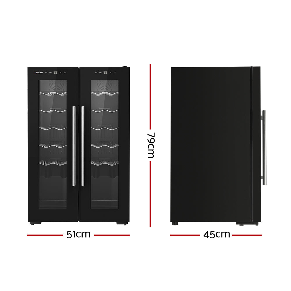 Wine Cooler Fridge Dual Zone 24