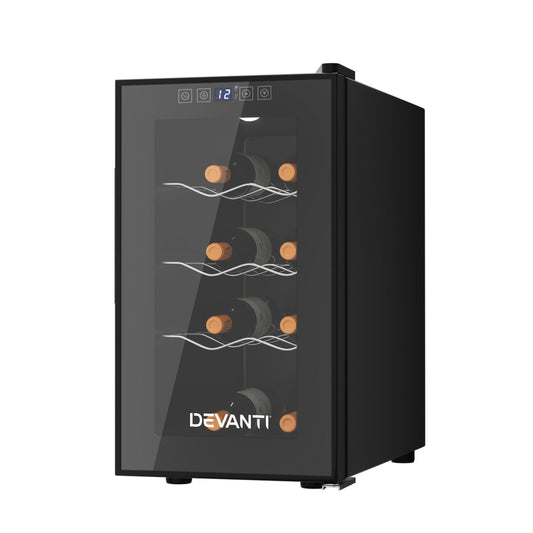 Devanti Wine Fridge Cooler 8 Bottles WC C