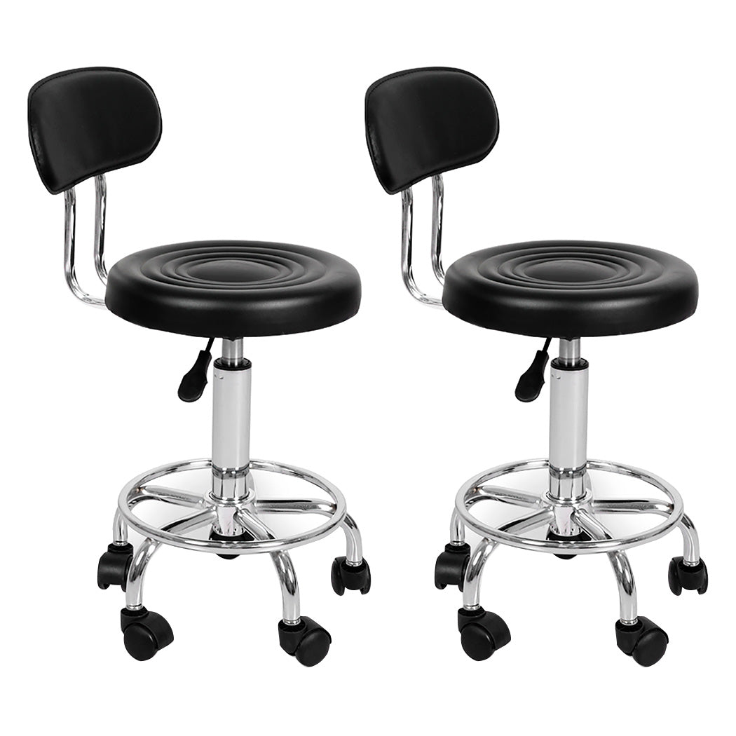Levede 2x Salon Stool Swivel Bar Stools