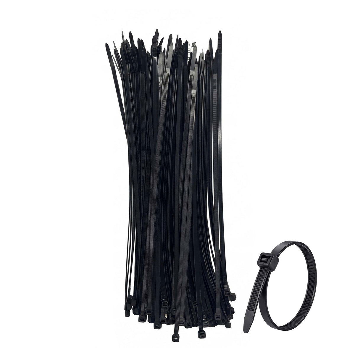 Cable Zip Tie Black 7.6mmx370mm 100pcs