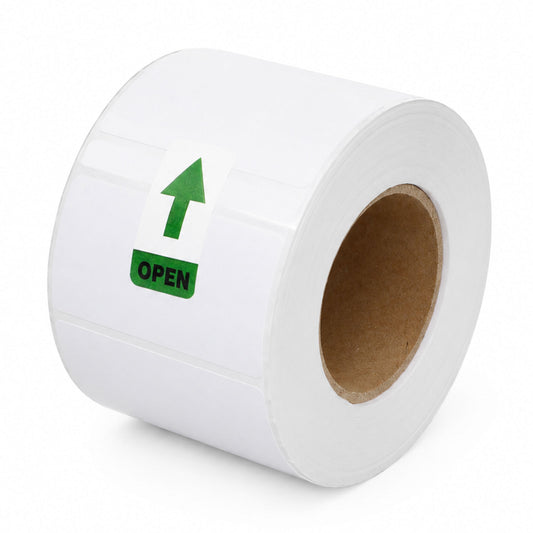 6 Roll 40mm X 28mm Perforated Direct Thermal Labels White - 1000 Labels per Roll