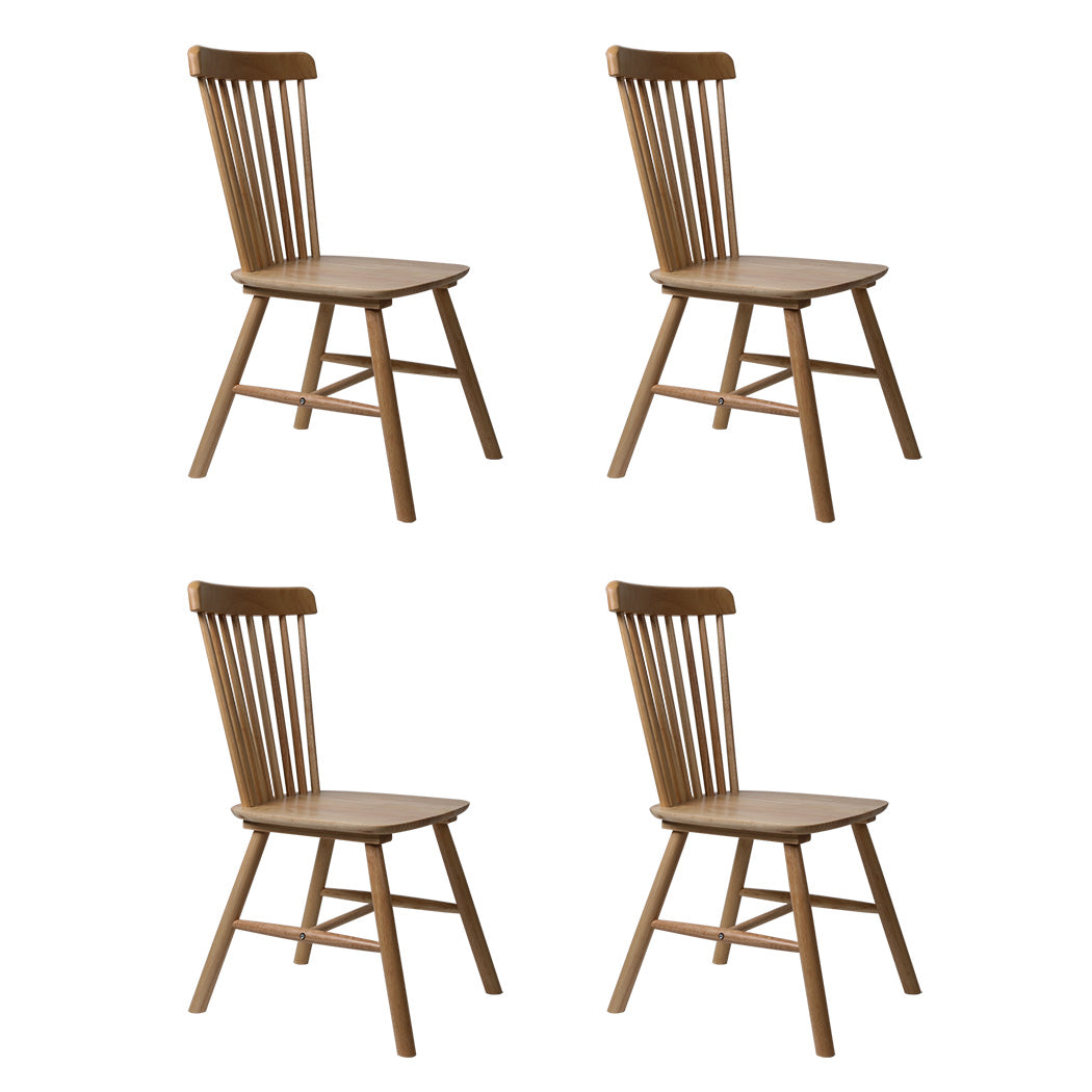 Levede 4x Dining Chairs Kitchen Windor Oak