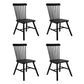 Levede 4x Dining Chairs Kitchen Winsor Black