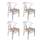 Levede 4x Dining Chairs Wooden Hans White