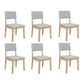 Levede Dining Chairs 6 Upholstered Kitchen Chair