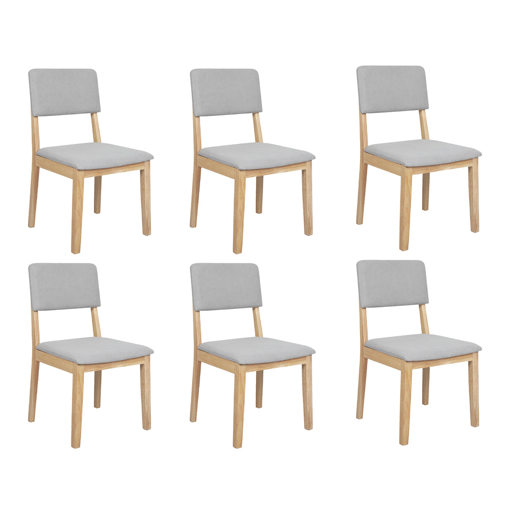 Levede Dining Chairs 6 Upholstered Kitchen Chair