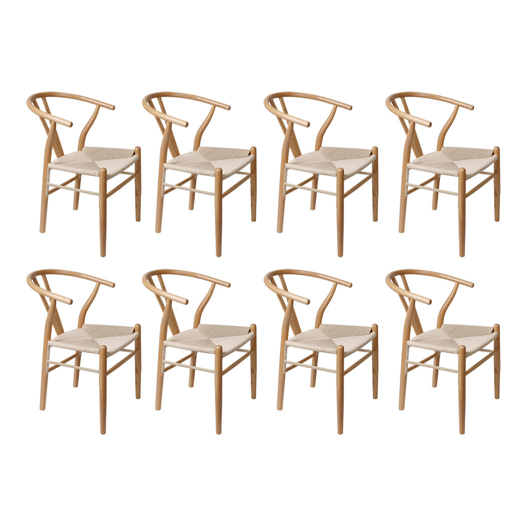 Levede 6x Dining Chairs Wooden Hans