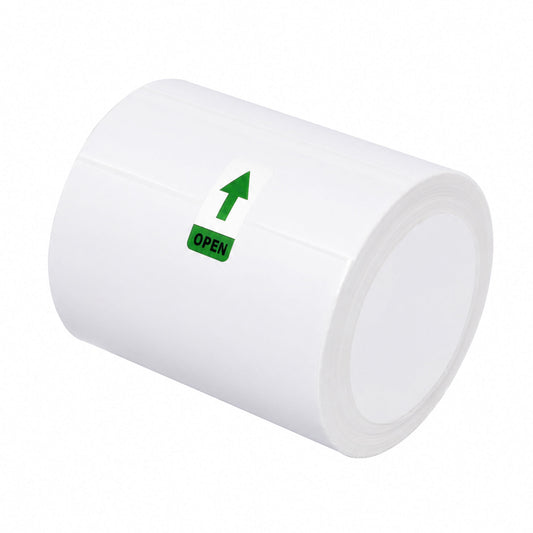 3 Roll 100mm X 80mm Perforated Direct Thermal Labels White - 500 Labels per Roll
