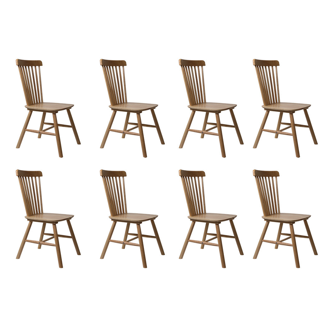 Levede 8x Dining Chairs Kitchen Windor Oak