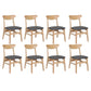 Levede 8xDining Chairs Kitchen Chair Nature