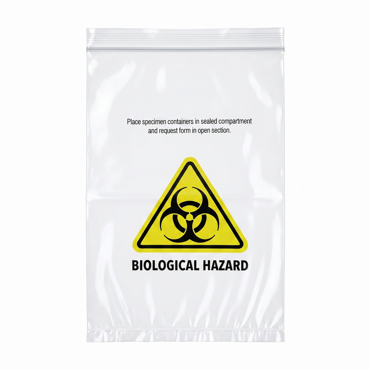 160mm x 225mm Specimen Biological Hazard Bag 1000pcs