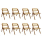 Levede 8X Foldable Rattan Dining Chairs