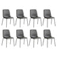 Levede Stackable Dining Chairs Kitchen Grey Set of 8