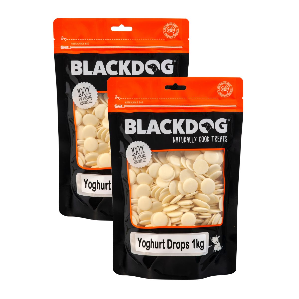 Blackdog Yoghurt Drops 1kg x 2pk