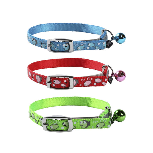 Purina Cats Reflective Adjustable 23 to 27cm Collar Colour Randomly Selected x1
