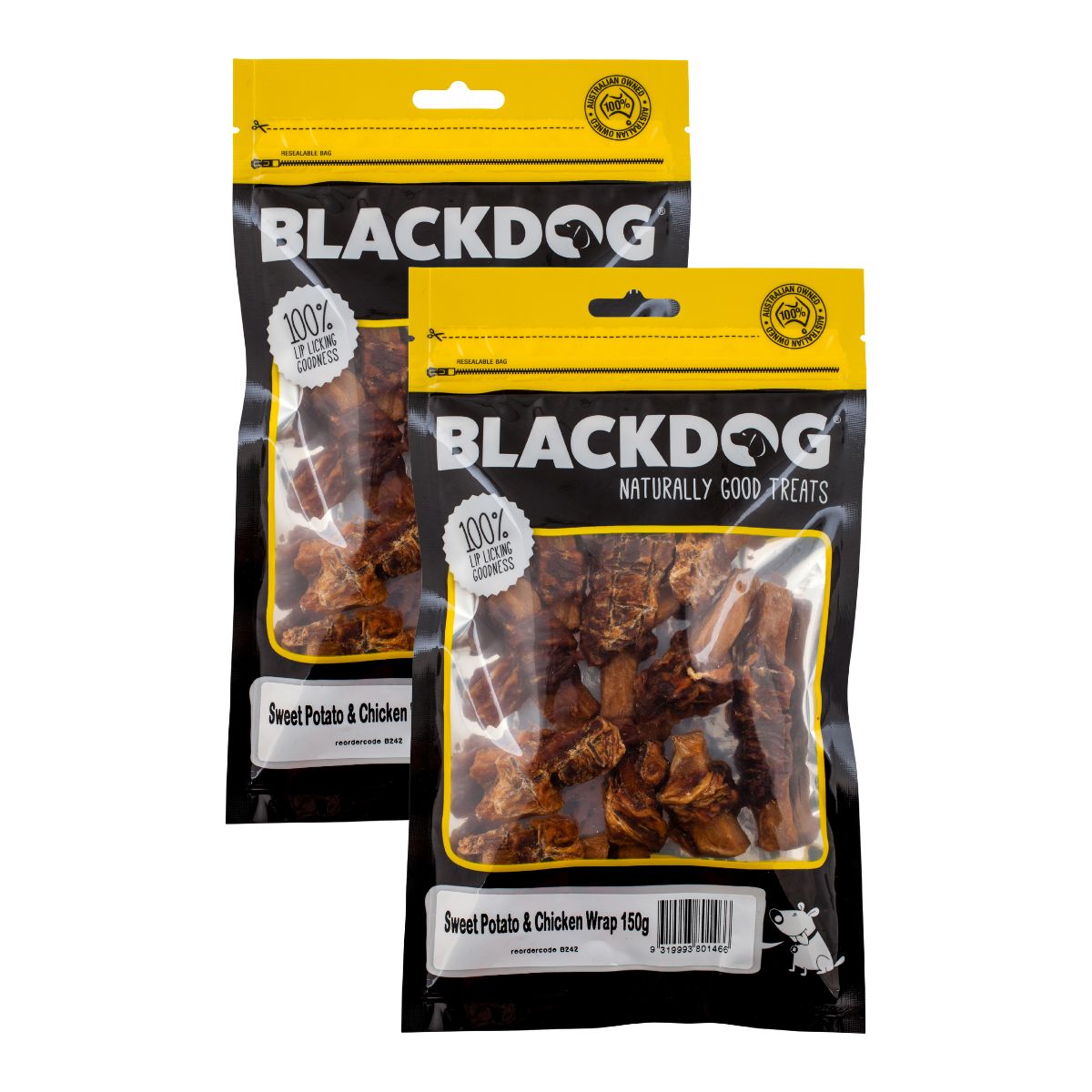 Blackdog Sweet Potato & Chicken 150g x 2pk