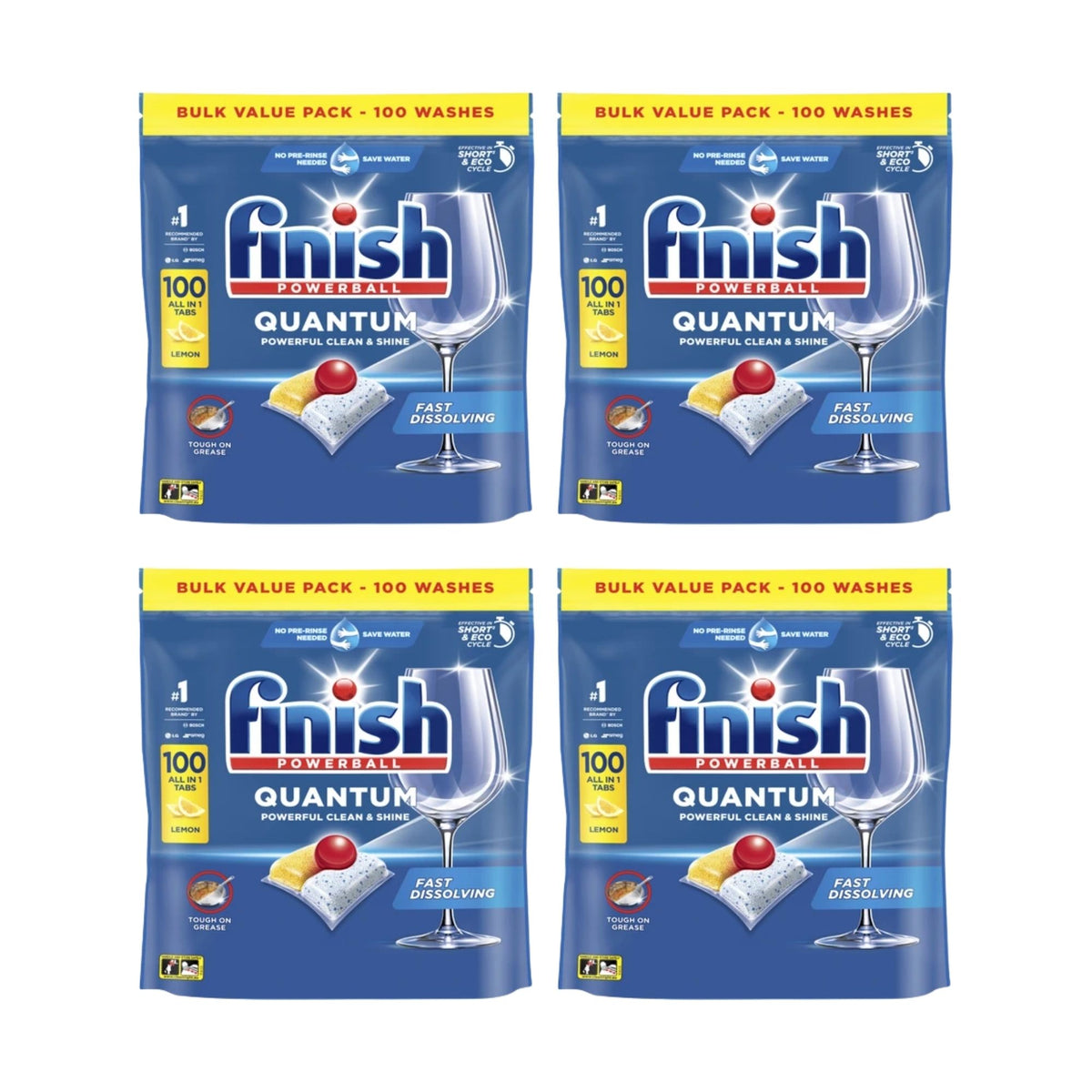 Finish Quantum Lemon x 400 Dishwasher Tablets