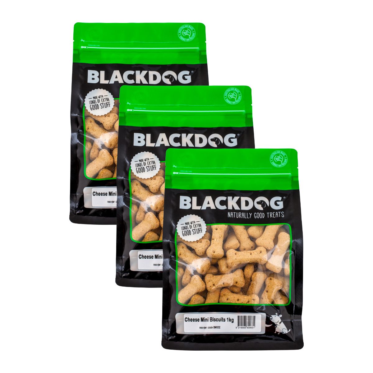 Blackdog Mini Cheese Biscuits 1kg x 3pk