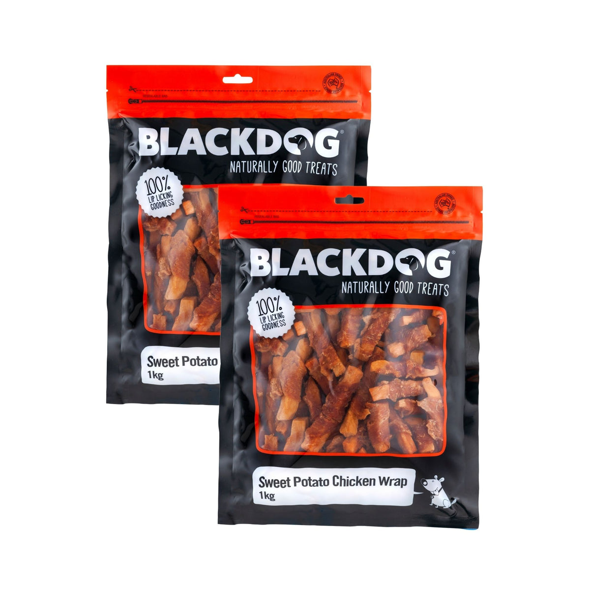 Blackdog Sweet Potato & Chick Wrap 1kg x 2pk