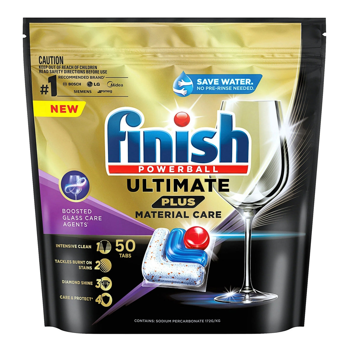 Finish Ultimate Plus Material Care x 50 Dishwasher Tablets