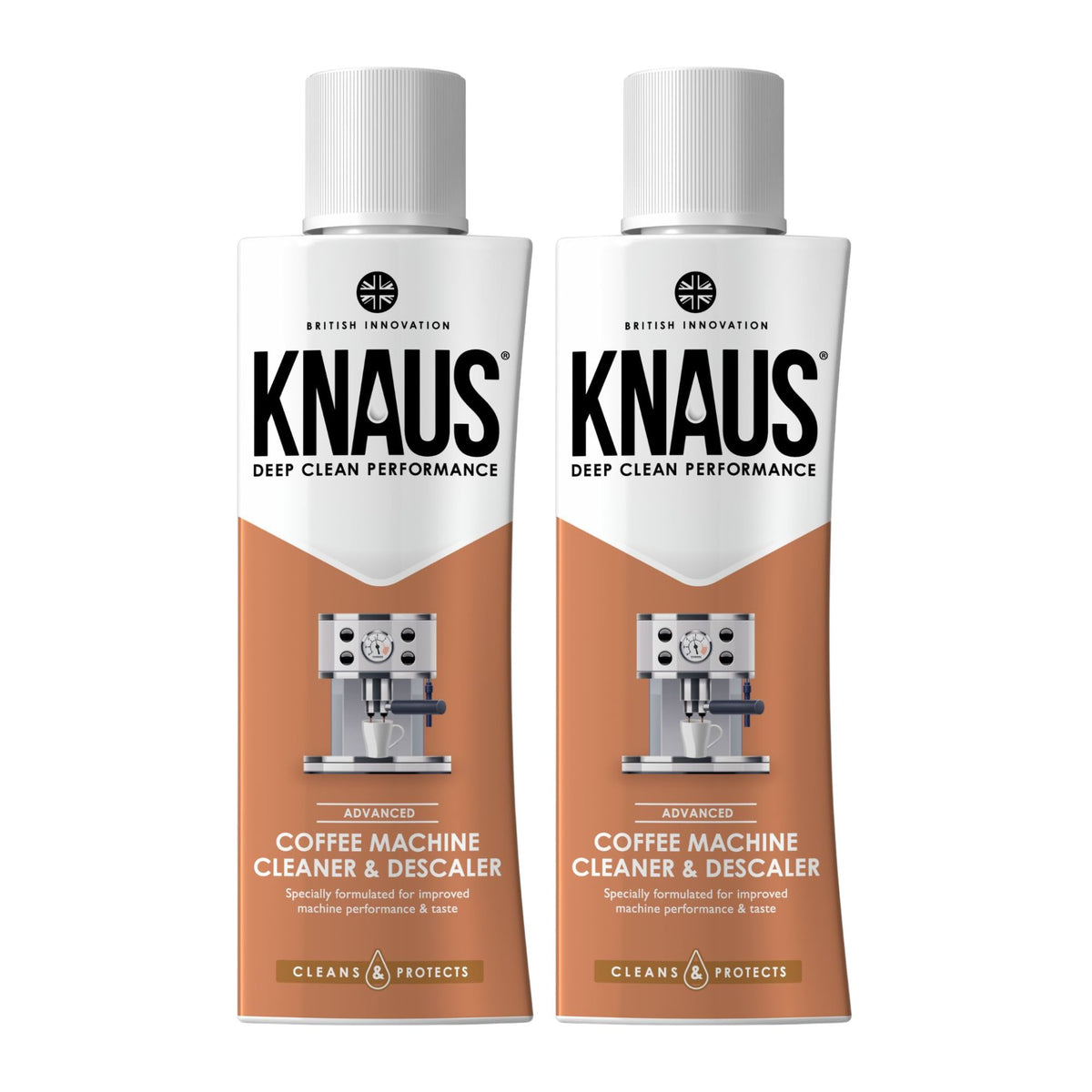 Knaus Coffee Machine Cleaner & Descaler 300ml x2