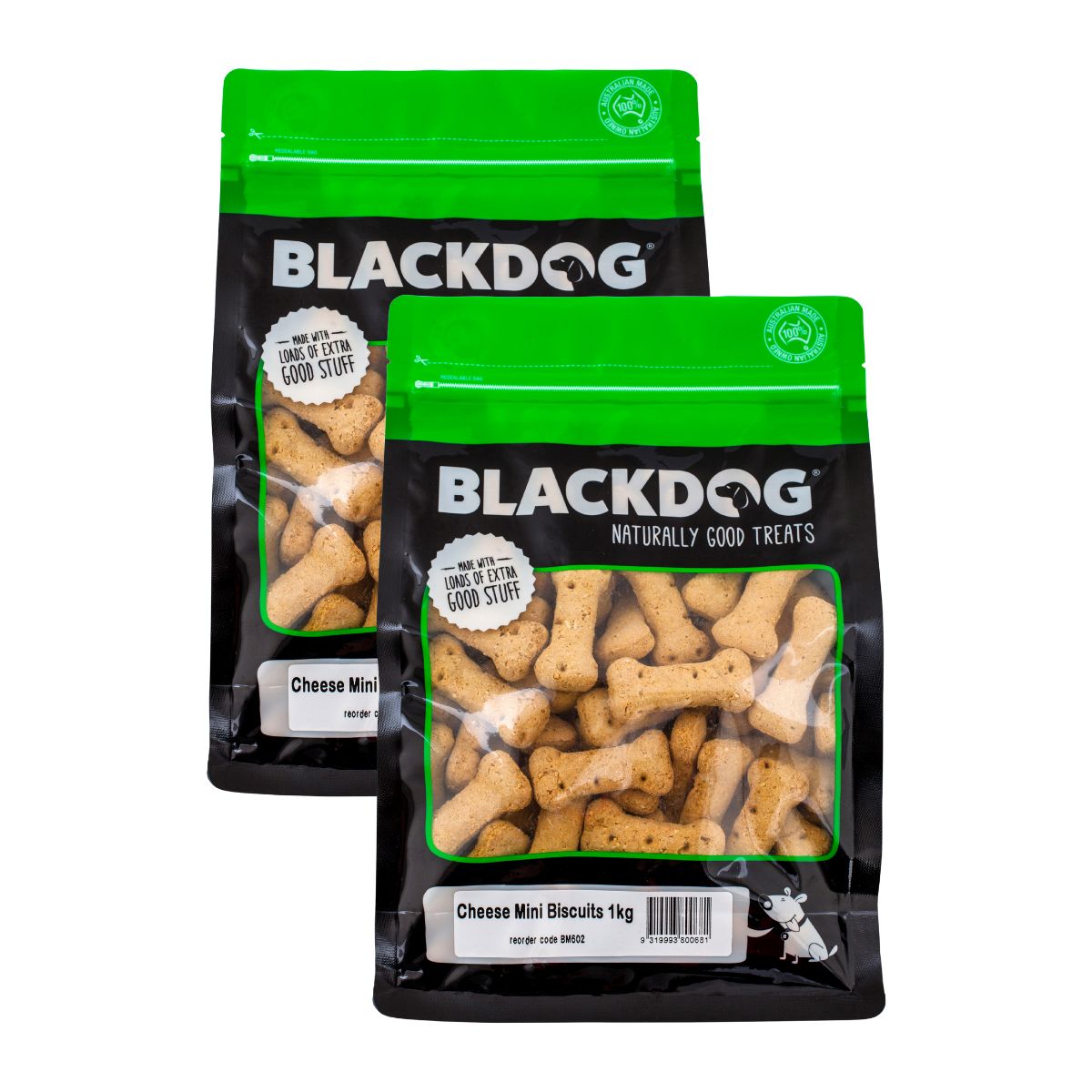 Blackdog Mini Cheese Biscuits 1kg x 2pk