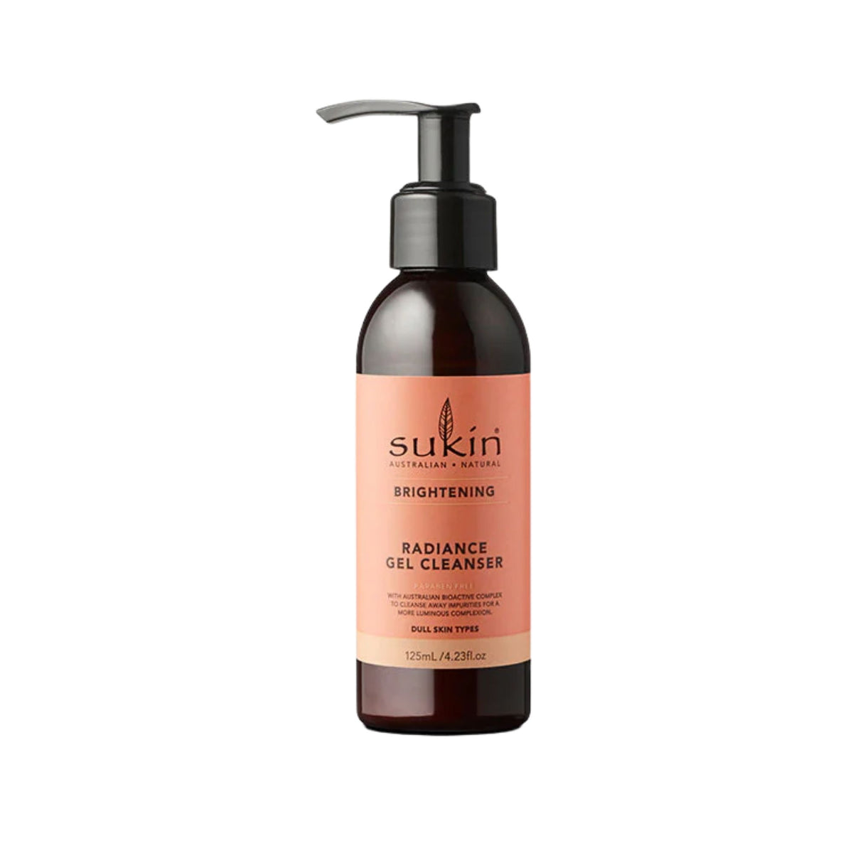 Sukin 125mL Brightening Radiance Gel Cleanser x2