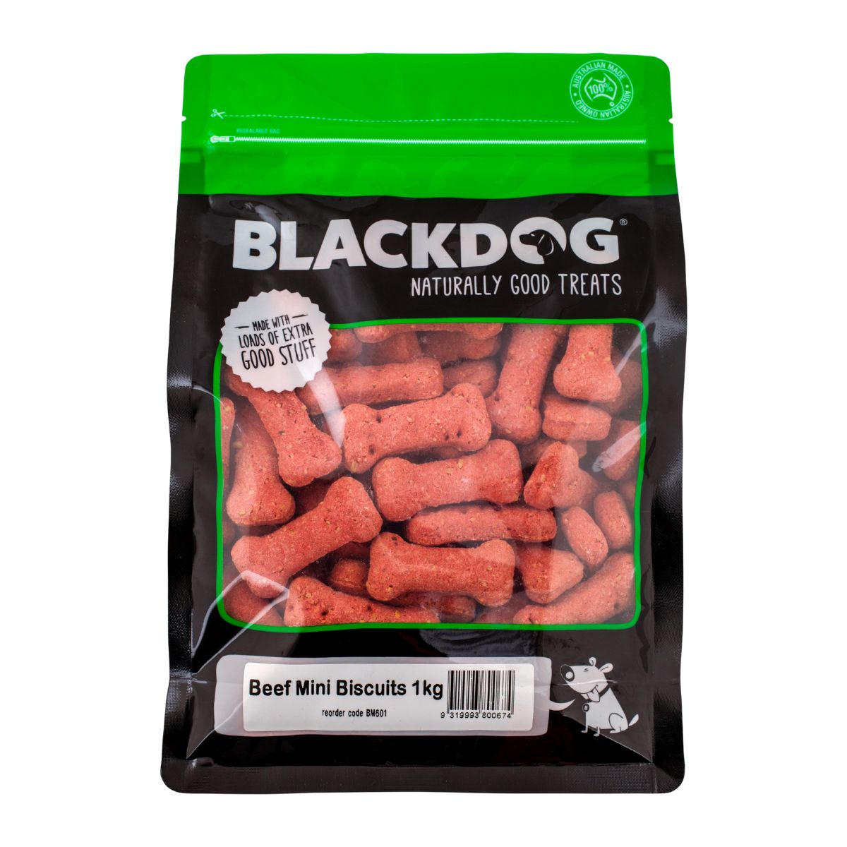 Blackdog Mini Beef Biscuits 1kg