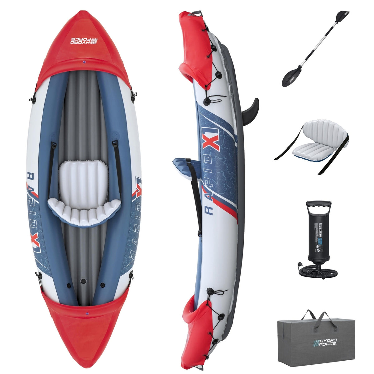 Hydro Force Rapid X1 Inflatable Kayak Set