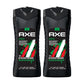 AXE 400mL Africa 3in1 Body Face Hair Wash x2