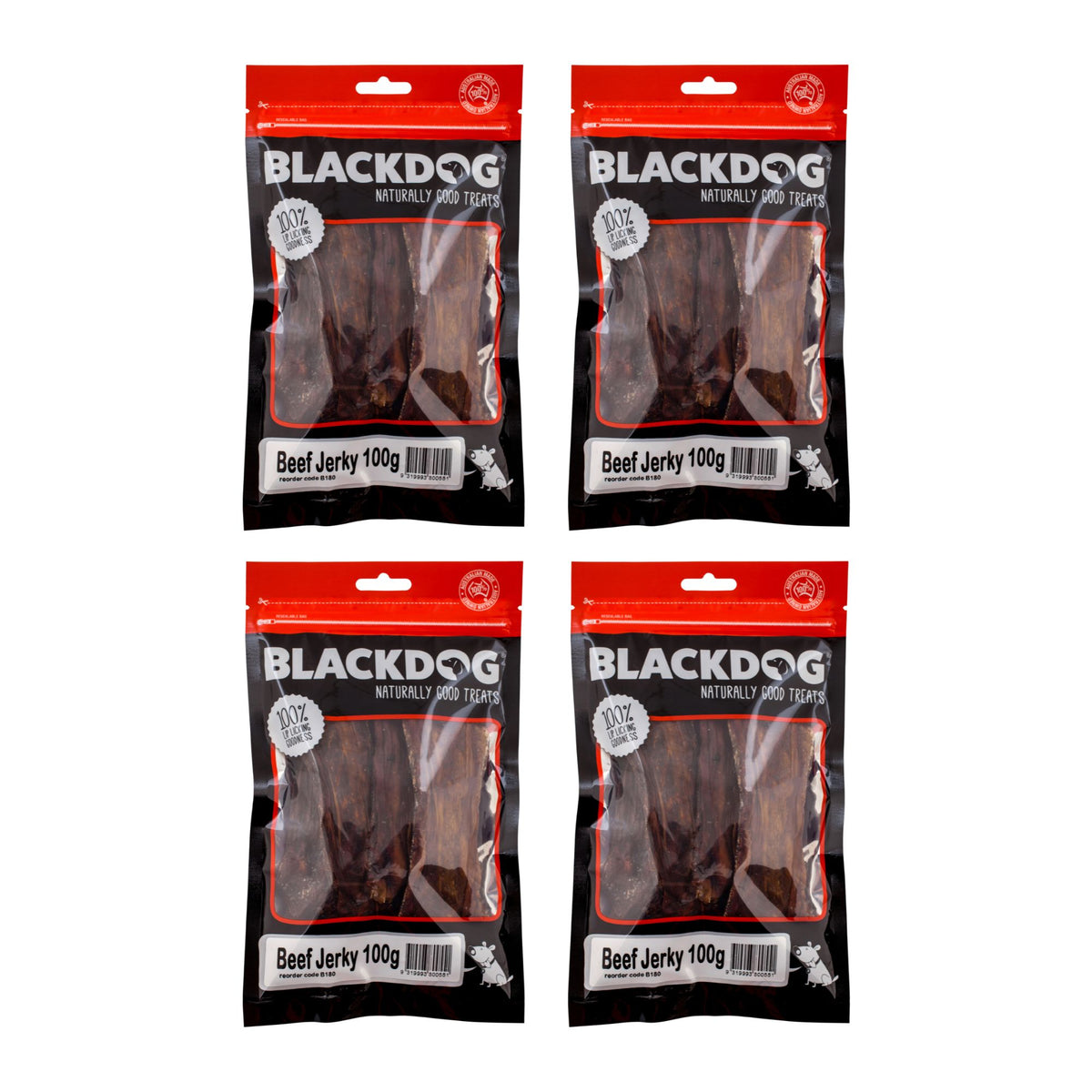 Blackdog Beef Jerky 100g x 4pk