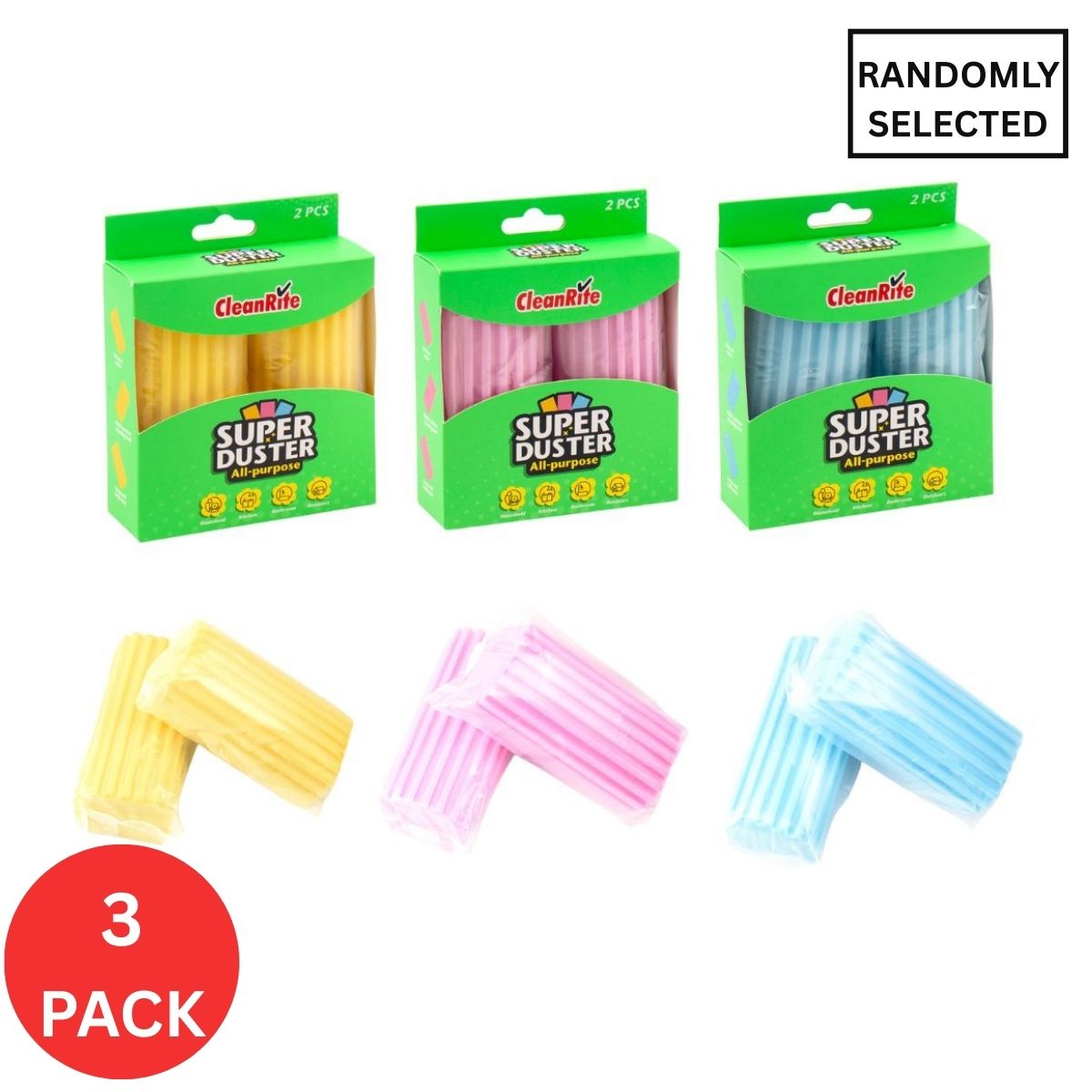 3x Cleanrite 11.5cm Super Duster 2pk