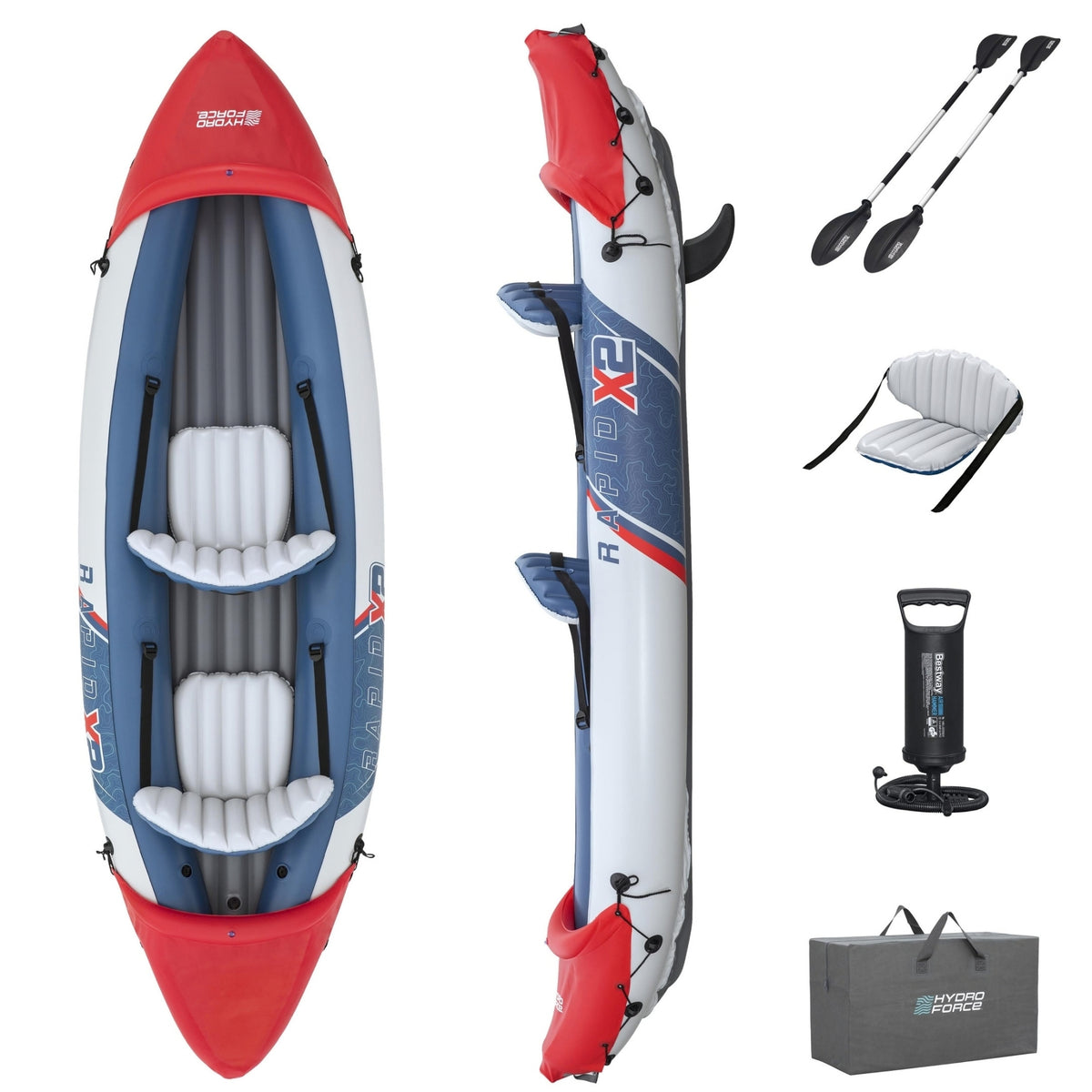 Hydro Force Rapid X2 Inflatable Kayak Set