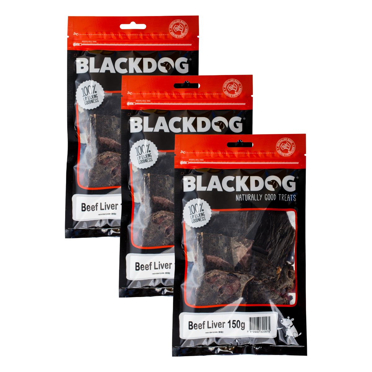 Blackdog Beef Liver 150g x 3pk