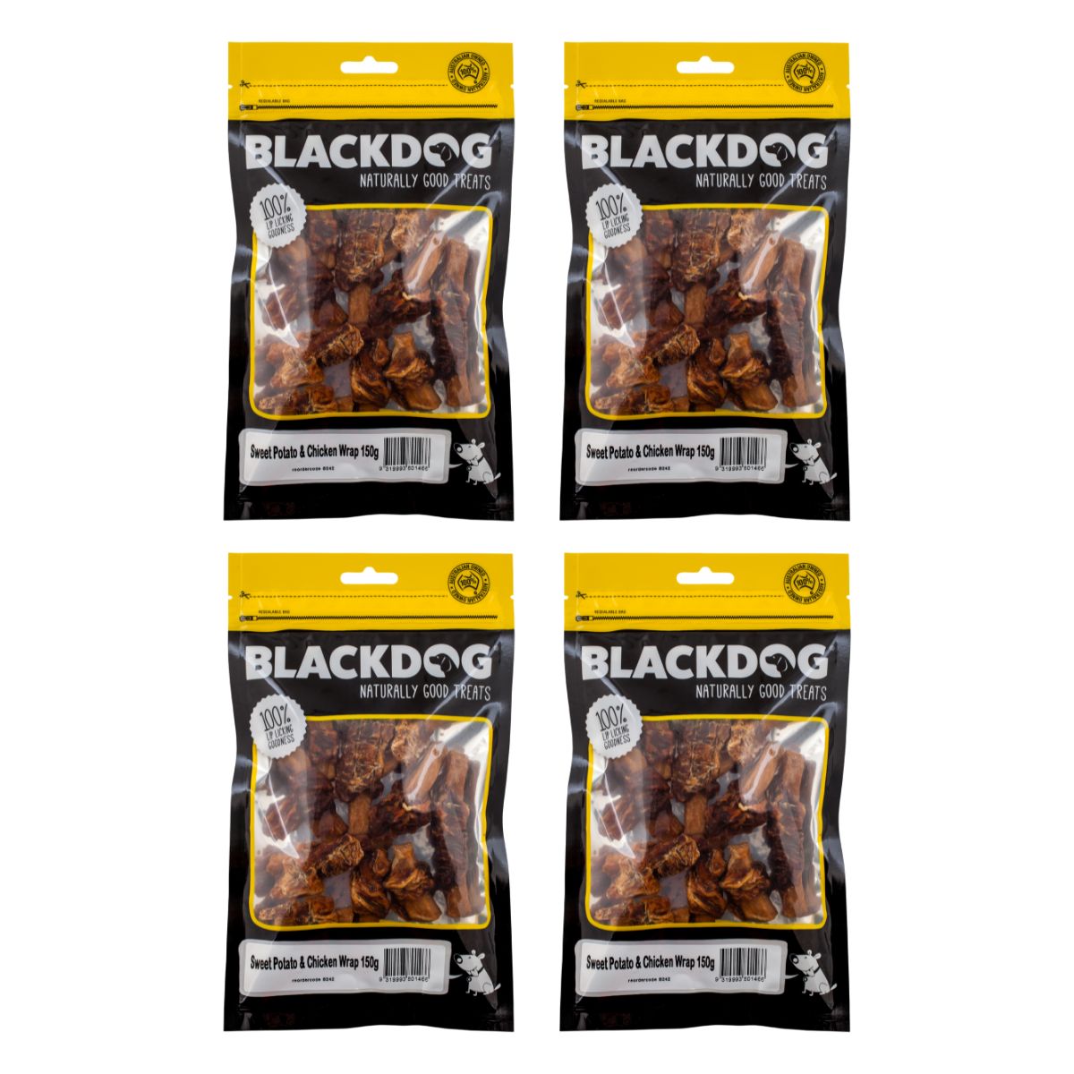 Blackdog Sweet Potato & Chicken 150g x 4pk