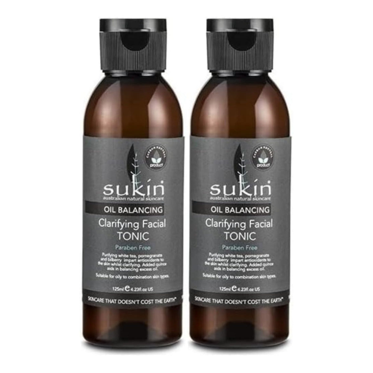 Sukin 125mL Clarifying Facial Tonic x2