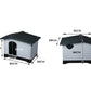 PaWz Dog Kennel Outdoor Indoor Plastic L Grey