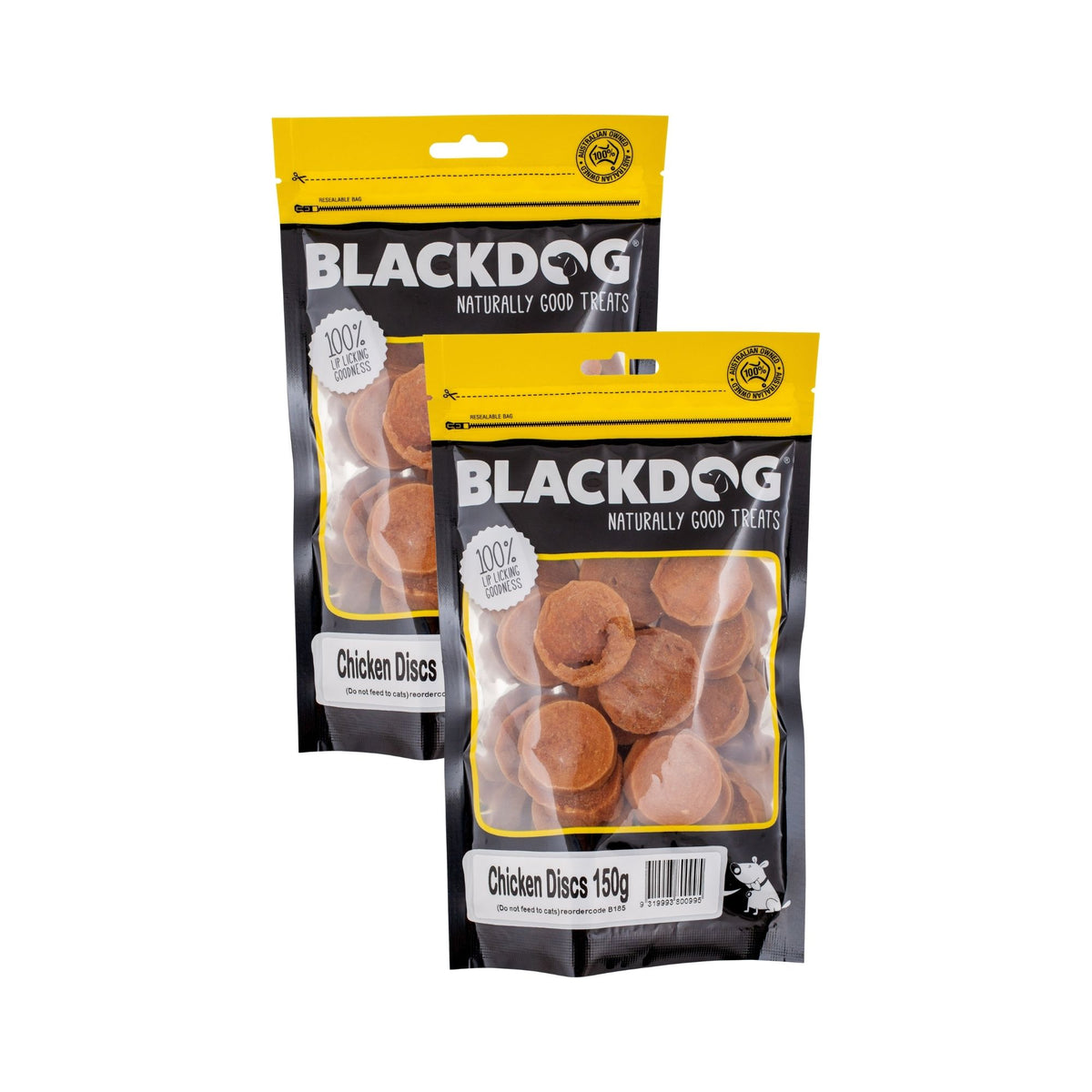 Blackdog Chicken Discs 150g x 2pk