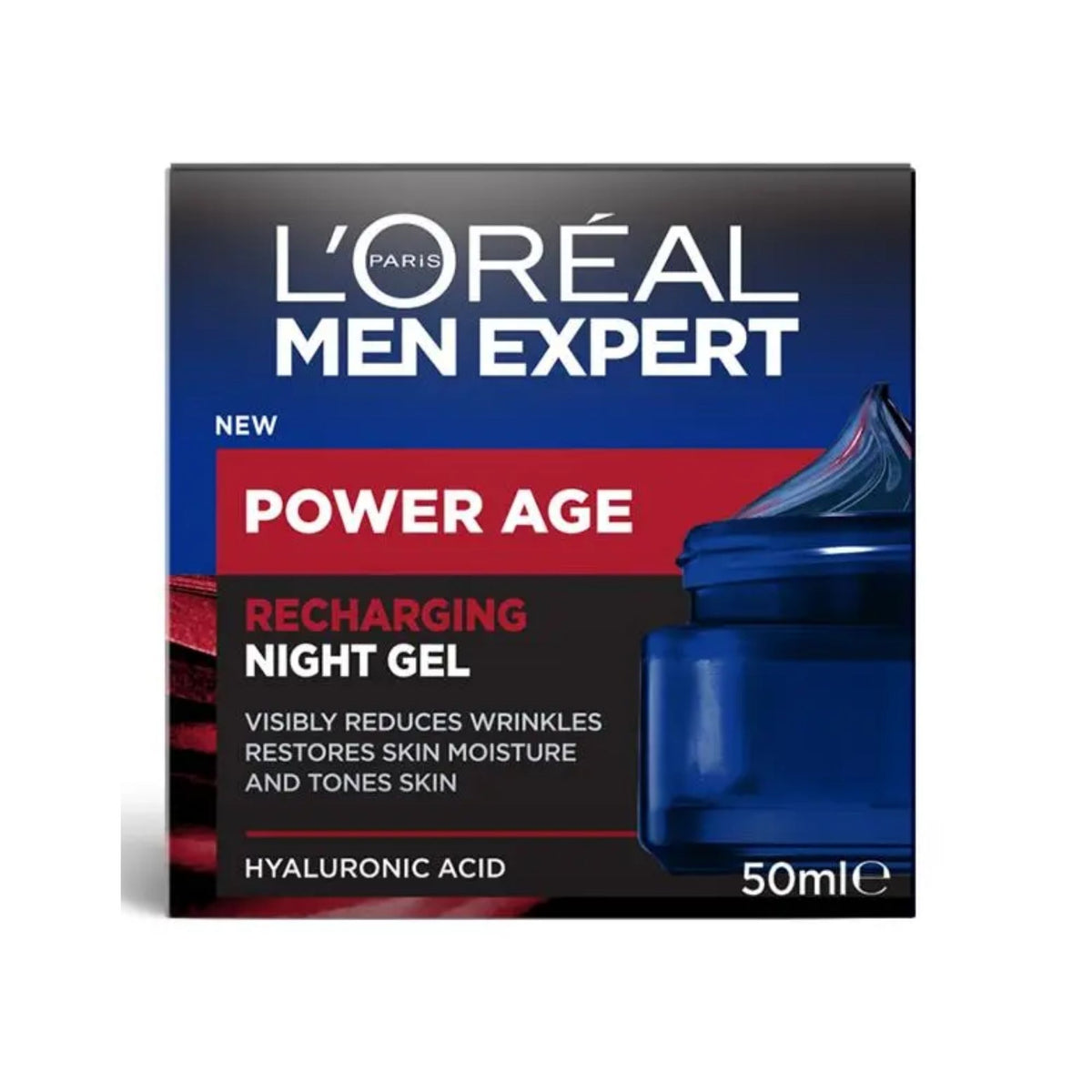 LOreal 50mL Men Night Power Age Recharging Gel x3