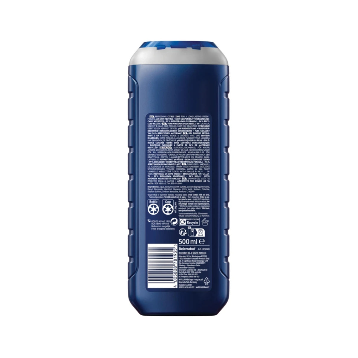 Nivea Men 500ml Power Fresh Shower Gel