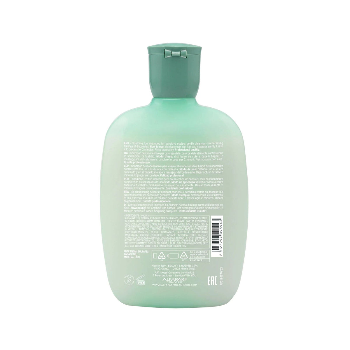 Alfaparf Milano 250ml Semi Di Lino Scalp Relief Calm Micelllar Shampoo