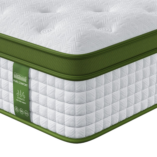 Bedstory 34cm King Latex Hybrid with Mattress Medium Firm 5 Zone