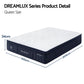 RoomSense Queen Mattress, 34cm Thick Medium Firm Hybrid Mattress for Back Pain Relief, Tencel Cooling Pocket Spring Mattress Queen Size in a Box