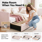 Artiss Single Extendable Daybed with 2 Storage Drawers, Pink