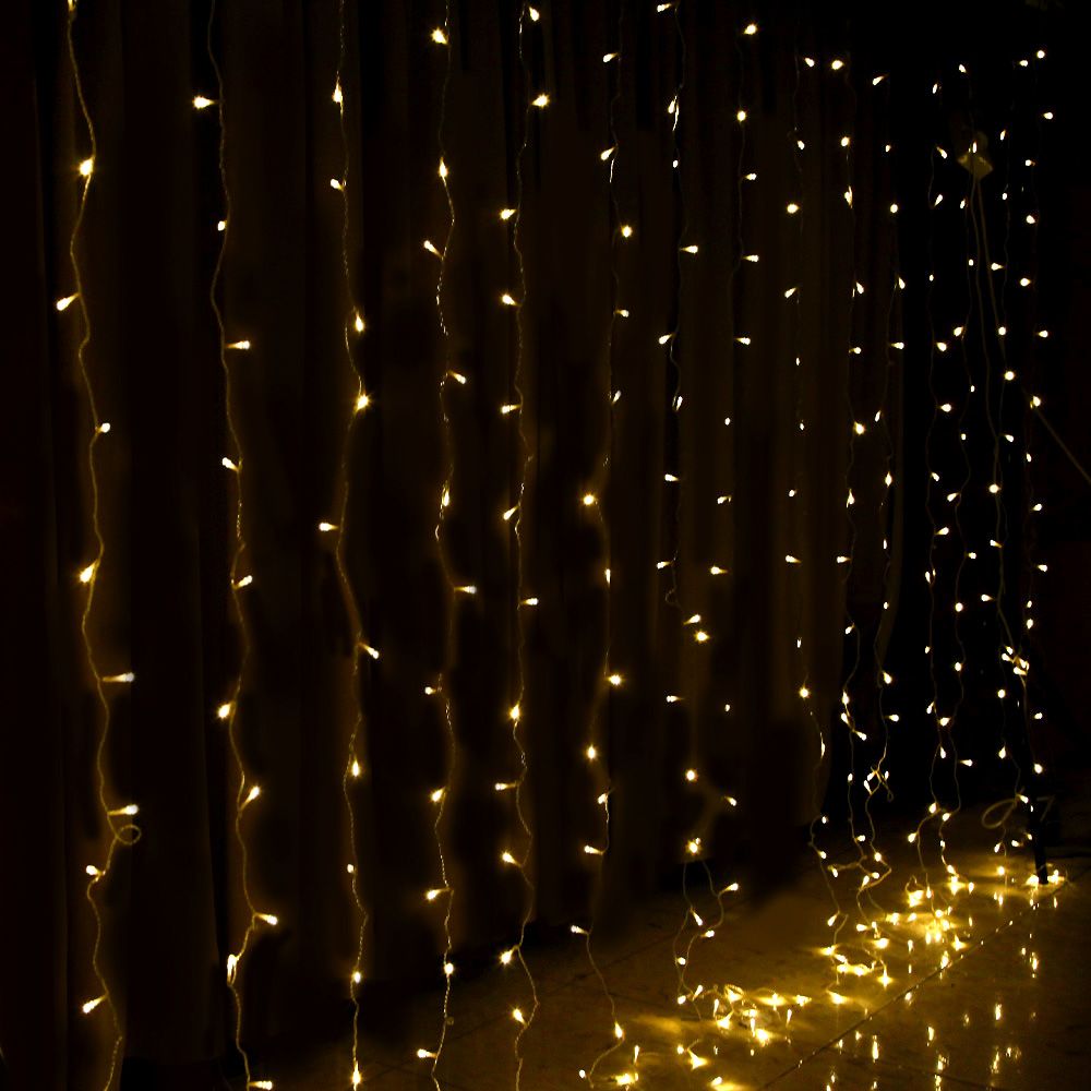 Christmas Curtain Lights 6X3M 600LED Warm White