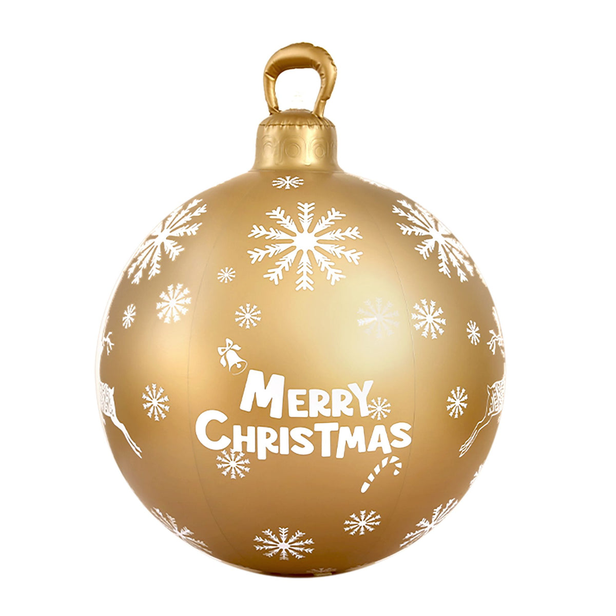 Christmas Inflatable Ball 60cm Decoration Giant Bauble - Gold