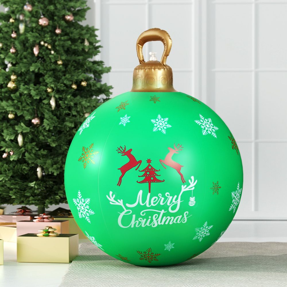 Christmas Inflatable Ball 60cm Decoration Giant Bauble - Green