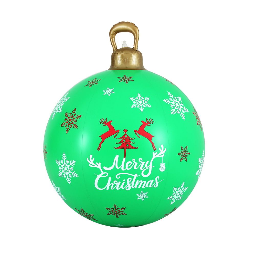 Christmas Inflatable Ball 60cm Decoration Giant Bauble - Green