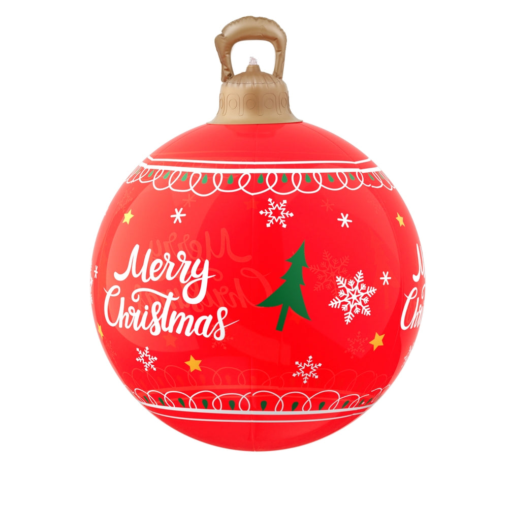 Jingle Jollys Christmas Inflatable Ball 60cm Led Illuminated Xmas Decoration Red